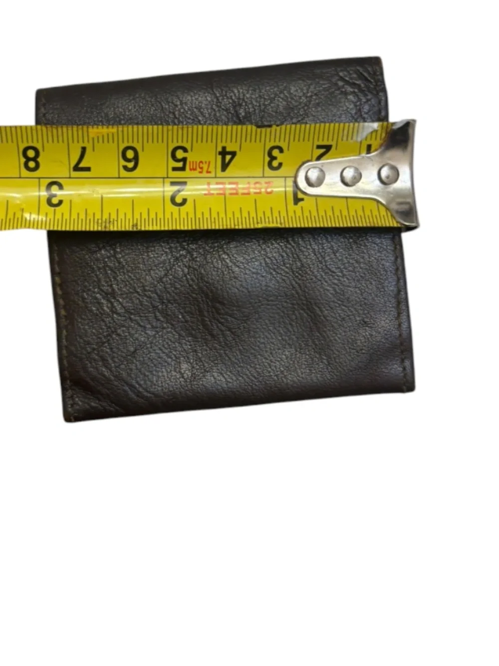 Dior vintage brown leather coin pouch
